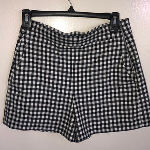 Zara high waisted checkered shorts